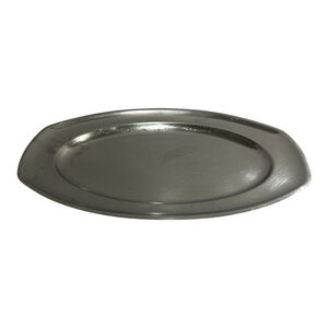 Vintage Edelstahl Stainless Steel Oval Tray 15.5”